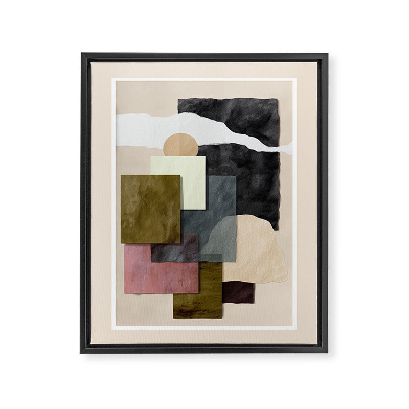Soft Geometry II Framed Canvas Print Gallery Image 6
