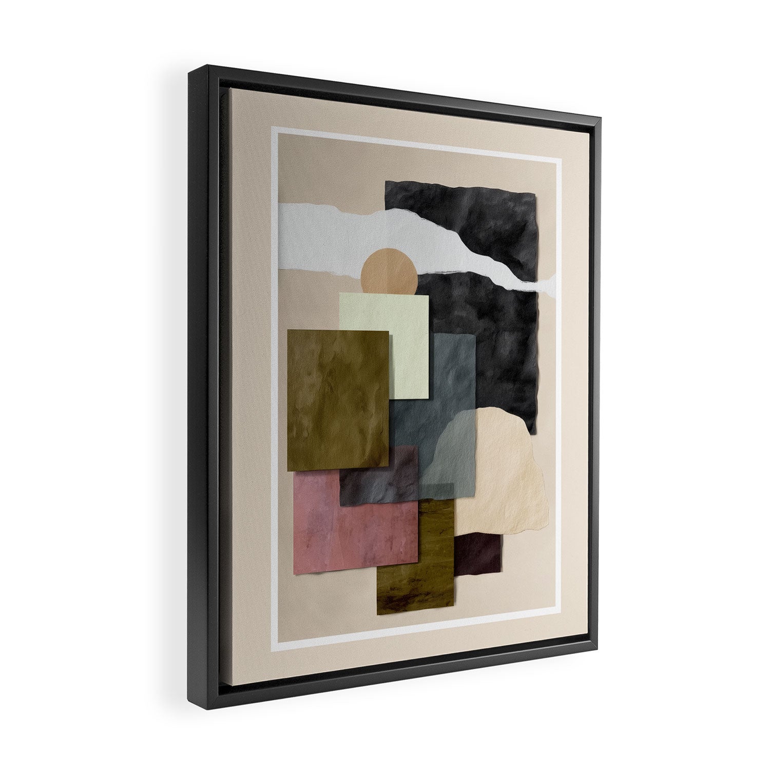Soft Geometry II Framed Canvas Print Gallery Image 2