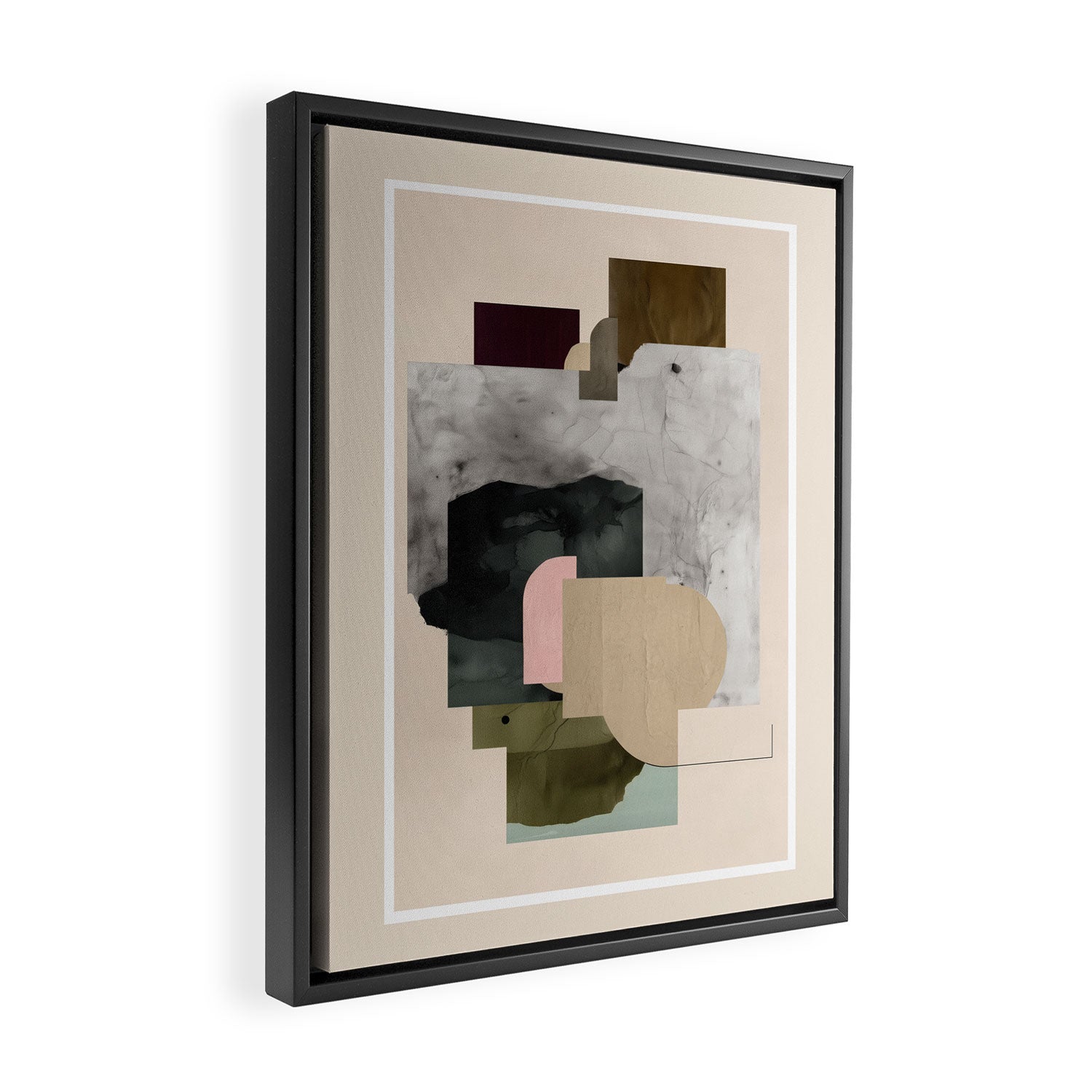 Soft Geometry III Framed Canvas Print Gallery Image 2
