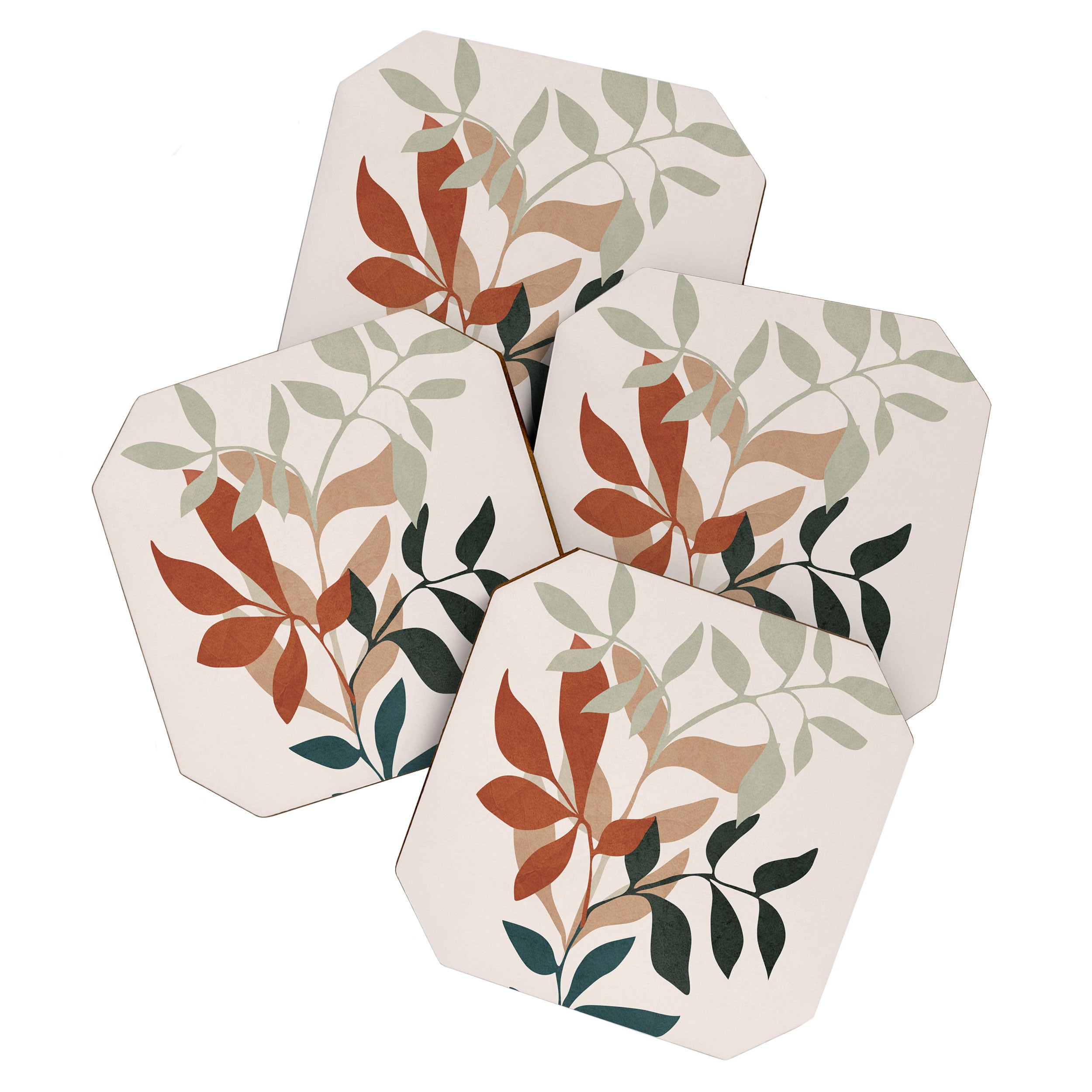 Soft Leaves Coaster Gallery Image 1