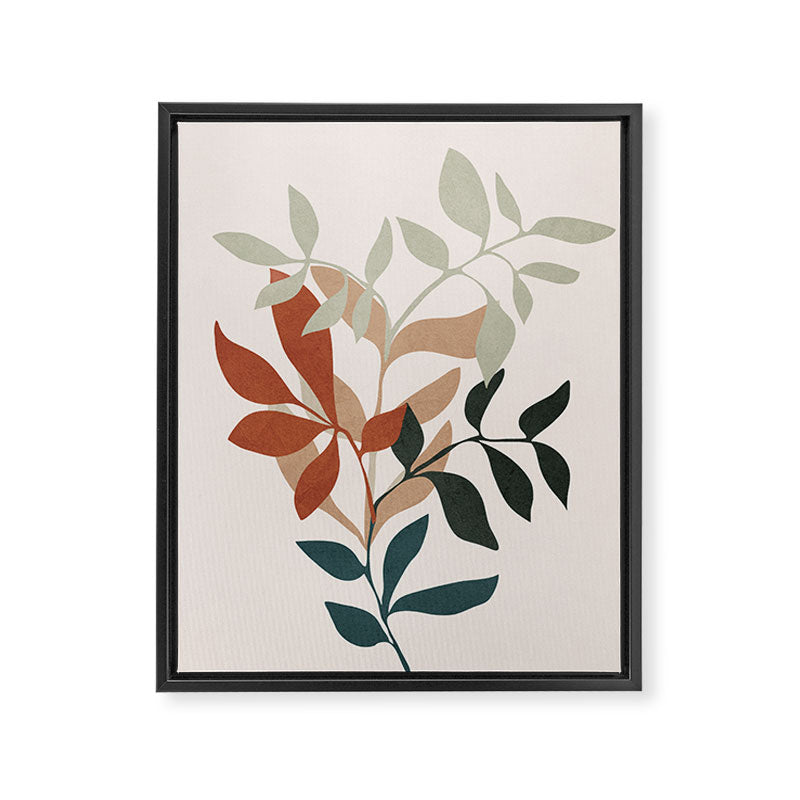 Soft Leaves Framed Canvas Print Gallery Image 6