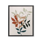 Soft Leaves Framed Canvas Print Gallery Image 6
