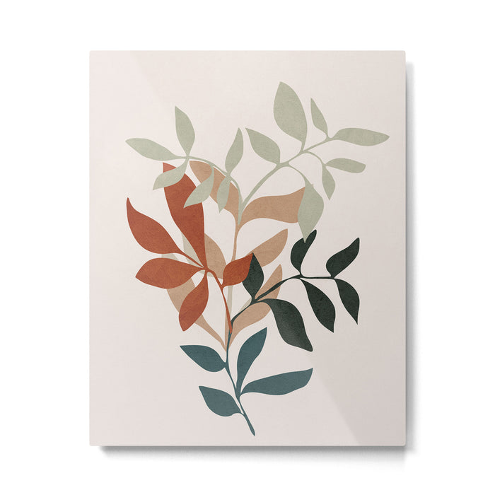 Soft Leaves Metal Print Gallery Image 1