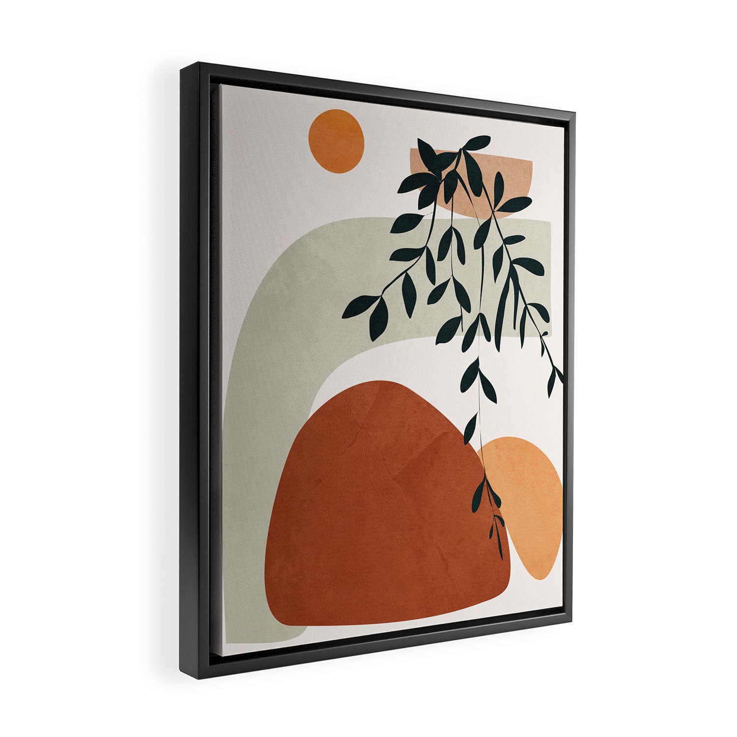 Soft Shapes I Framed Canvas Print Gallery Image 2