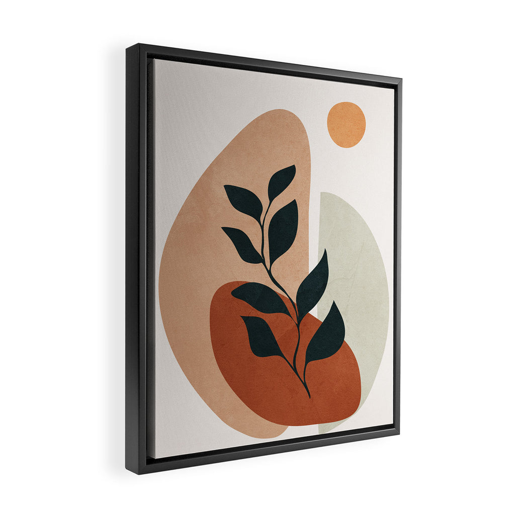 Soft Shapes II Framed Canvas Print Gallery Image 2