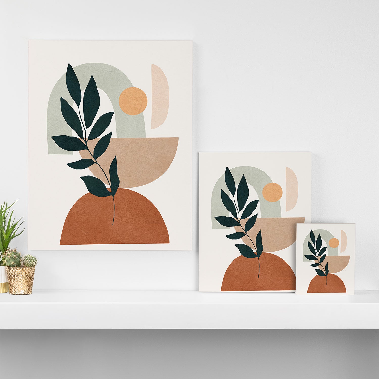 Soft Shapes IV Canvas Print Gallery Image 3