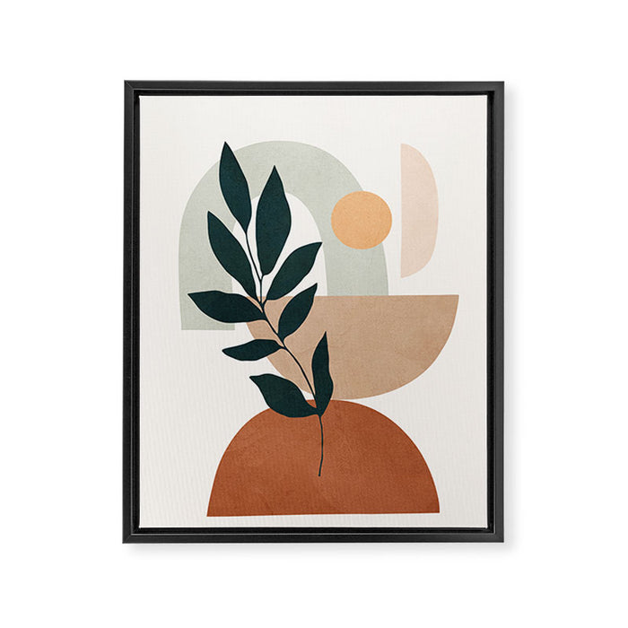 Soft Shapes IV Framed Canvas Print Gallery Image 1