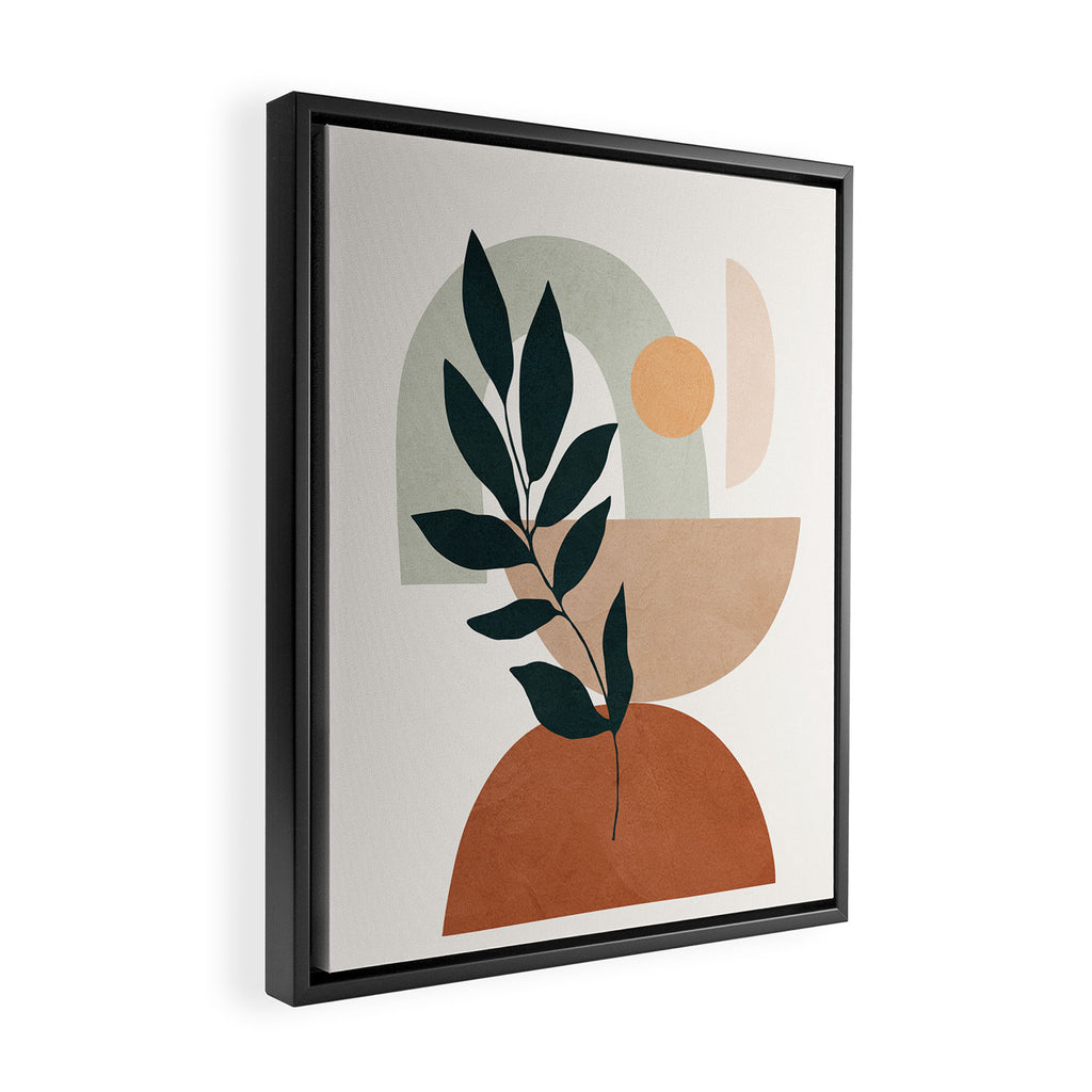 Soft Shapes IV Framed Canvas Print Gallery Image 2