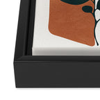 Soft Shapes V Framed Canvas Print Gallery Image 3