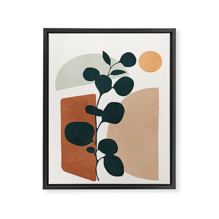 Soft Shapes V Framed Canvas Print Gallery Image 1