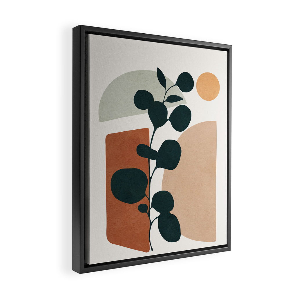 Soft Shapes V Framed Canvas Print Gallery Image 2