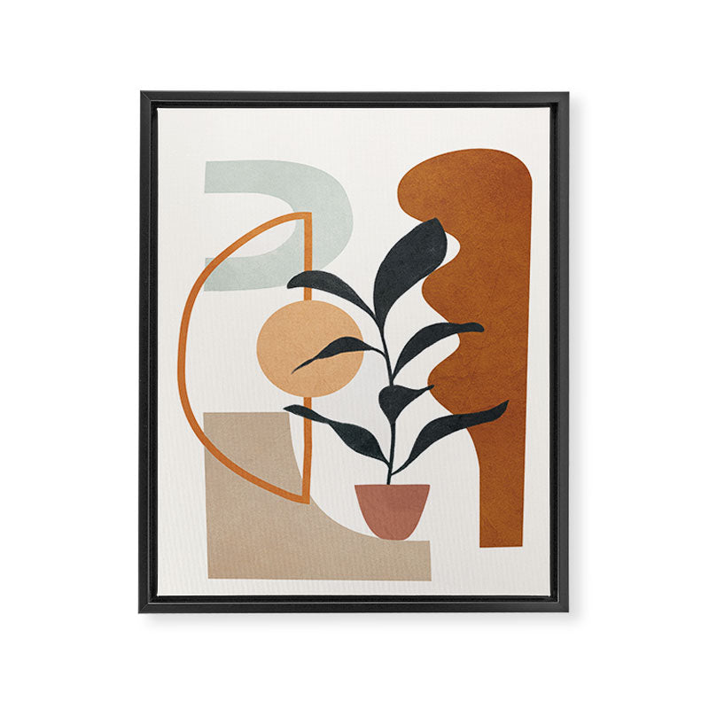 Soft Shapes VI Framed Canvas Print Gallery Image 6