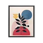 Soft Shapes XIV Framed Canvas Print Gallery Image 6