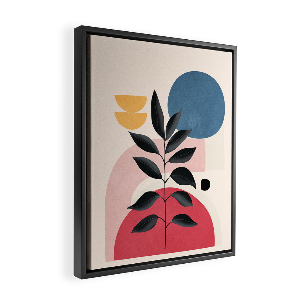 Soft Shapes XIV Framed Canvas Print Gallery Image 2