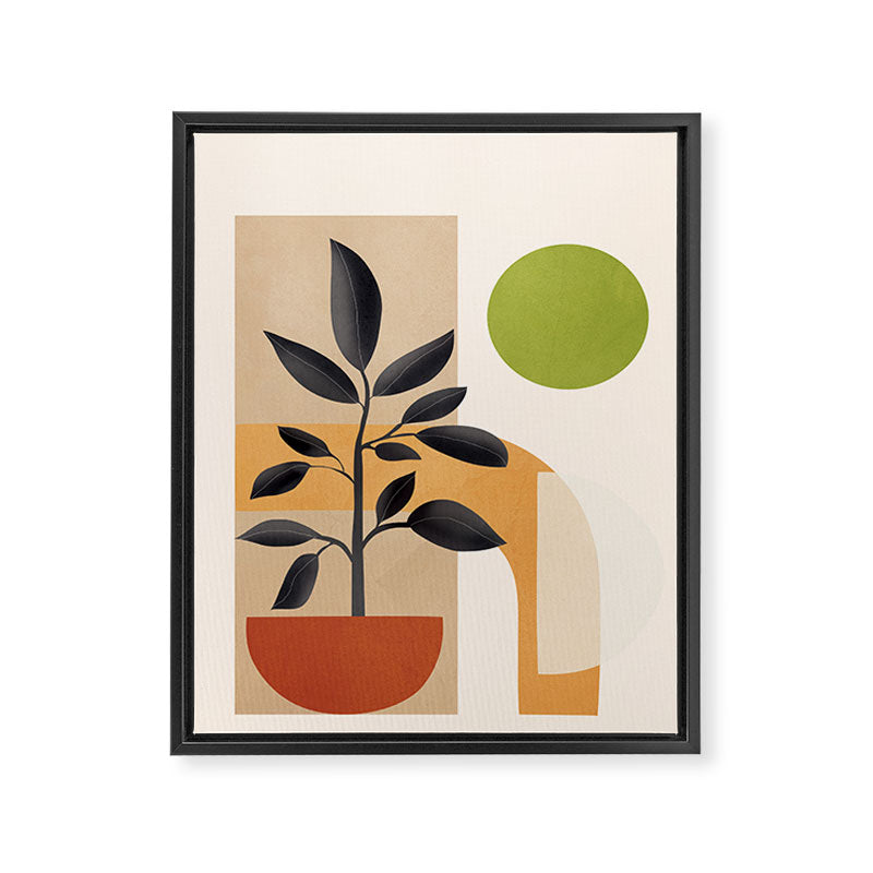 Soft Shapes XXI Framed Canvas Print Gallery Image 8