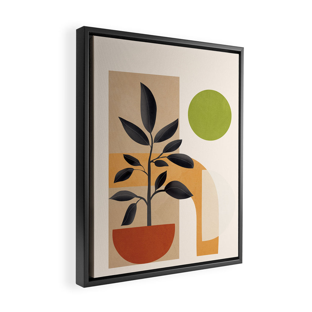 Soft Shapes XXI Framed Canvas Print Gallery Image 2