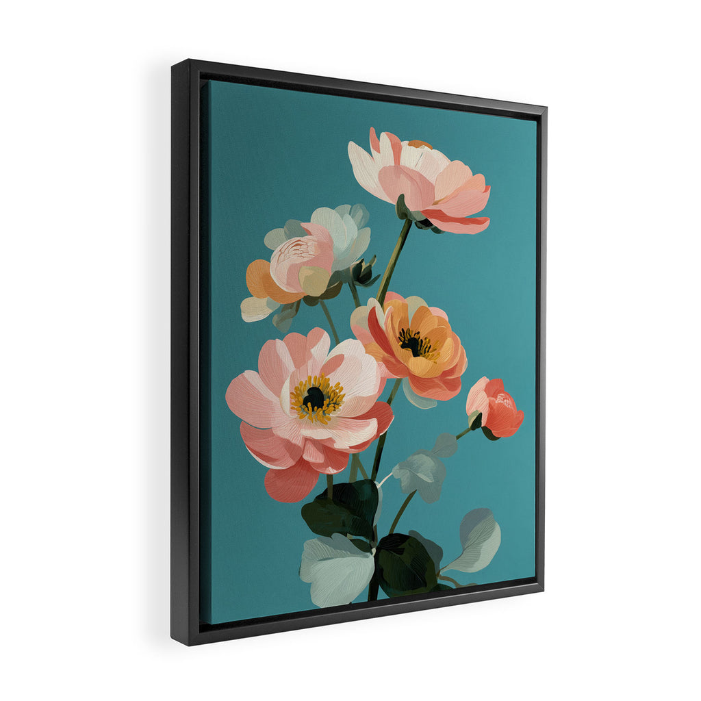 Soft Spring Botanicals Framed Canvas Print Gallery Image 2