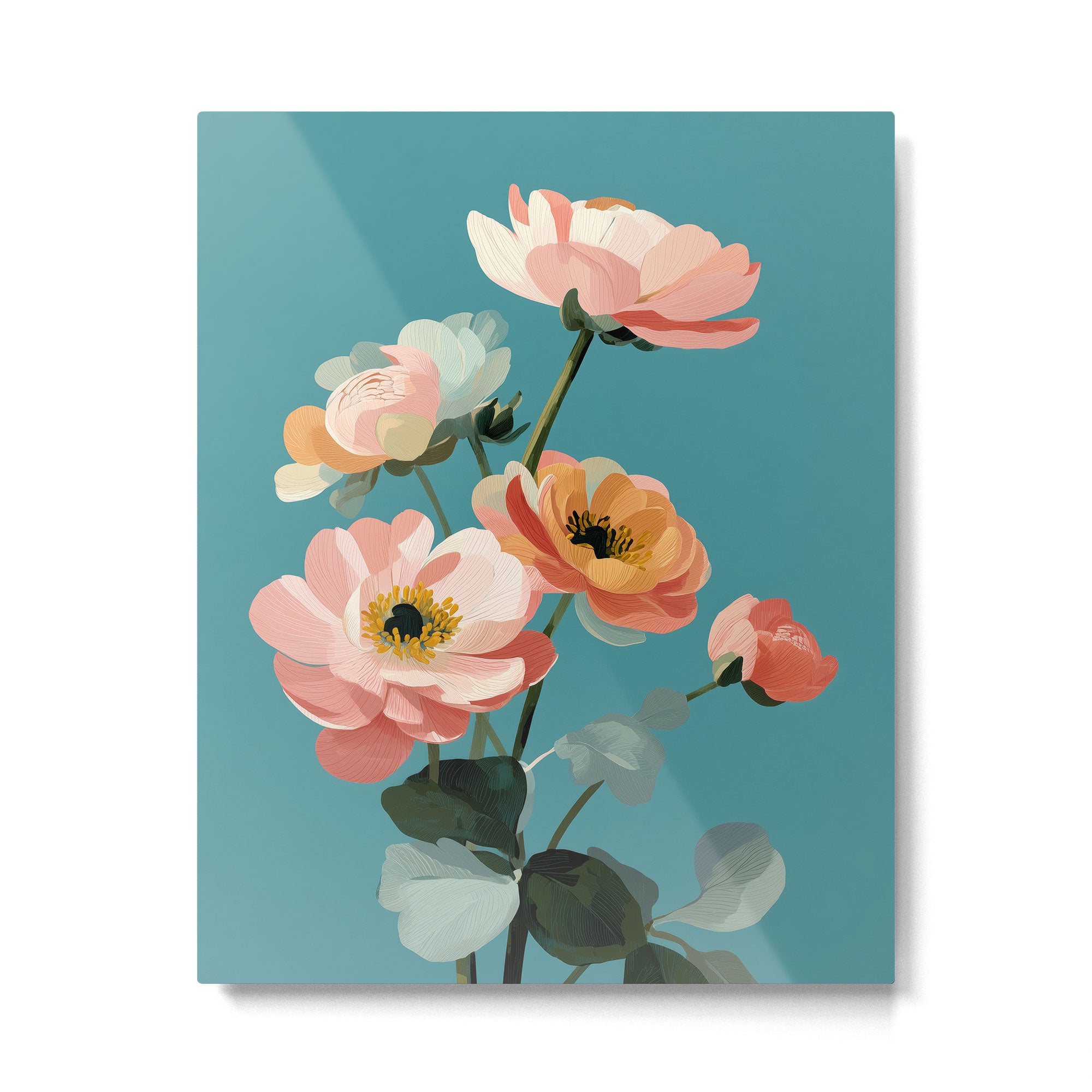 Soft Spring Botanicals Metal Print Gallery Image 4