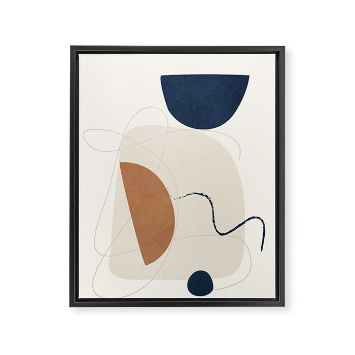 Spiraling Geometry 2 Framed Canvas Print Gallery Image 1