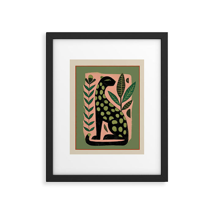 Spotted Cat Framed Art Print Gallery Image 1