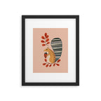 Squirrel in a Pink Autumn Framed Art Print Gallery Image 5