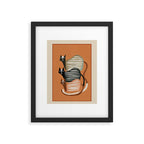 Stacked Abstract Cats Framed Art Print Gallery Image 5