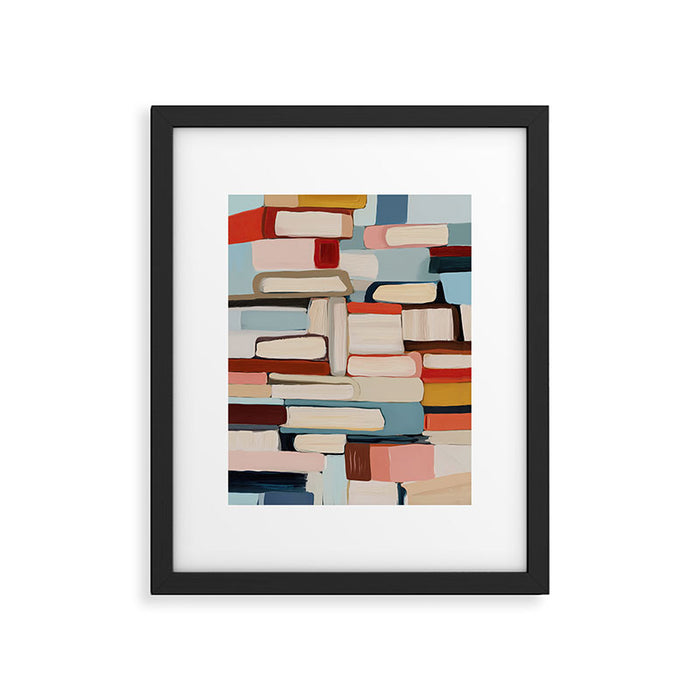 Stacked Stories Framed Art Print Gallery Image 1
