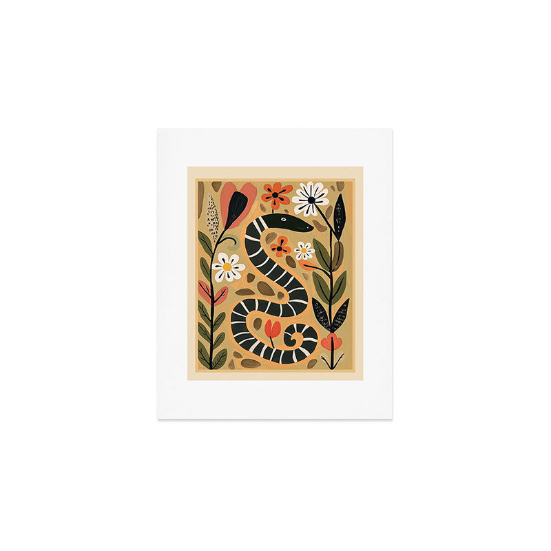Striped Garden Snake I Art Print Gallery Image 1