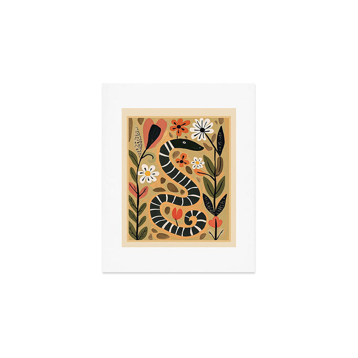 Striped Garden Snake I Art Print Gallery Image 1