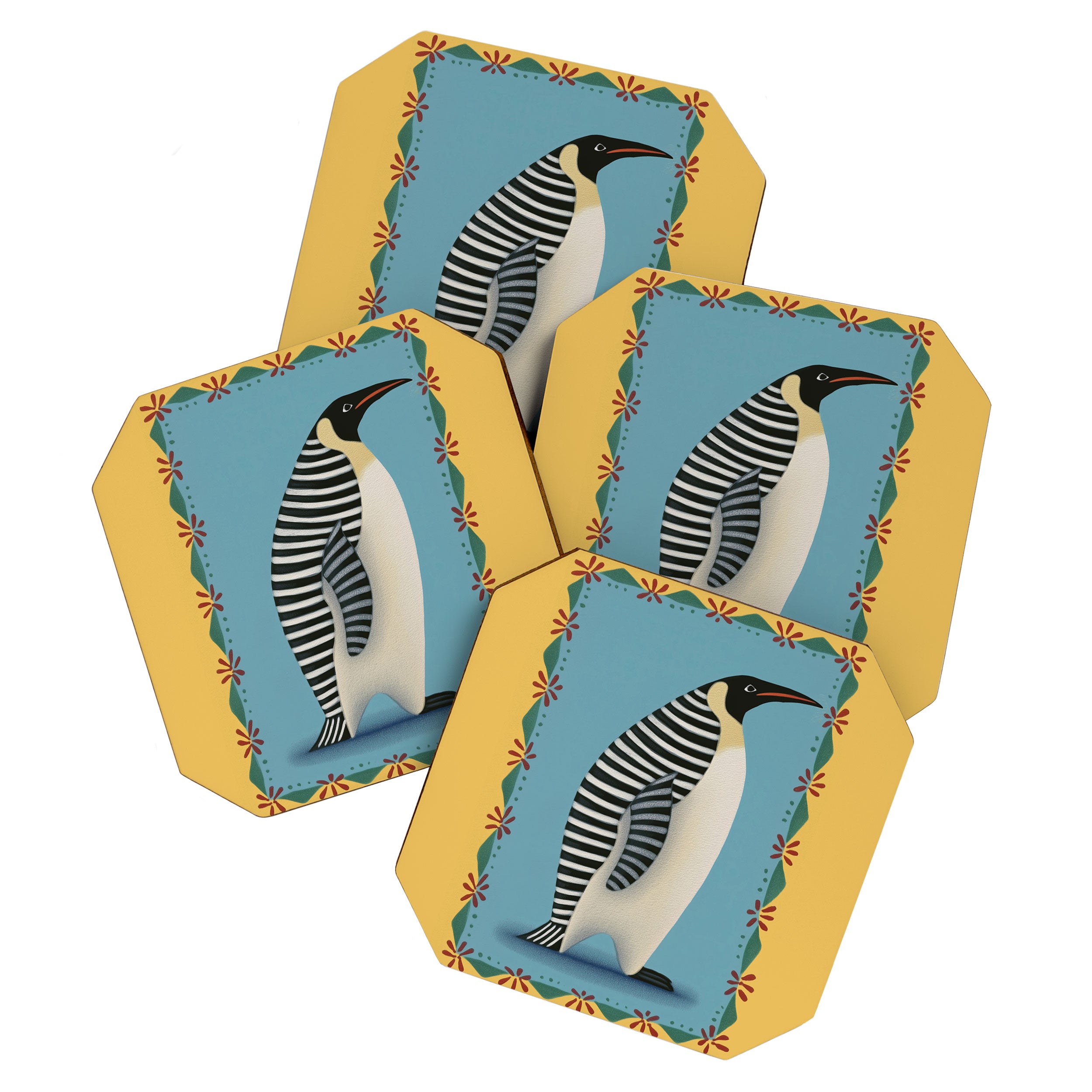Striped Penguin Coaster Gallery Image 1