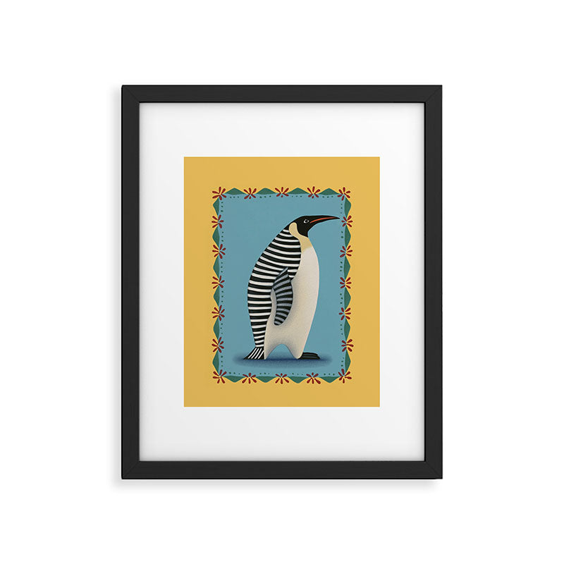 Striped Penguin Framed Art Print Gallery Image 5