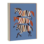 Striped Running Horses Canvas Print Gallery Image 6