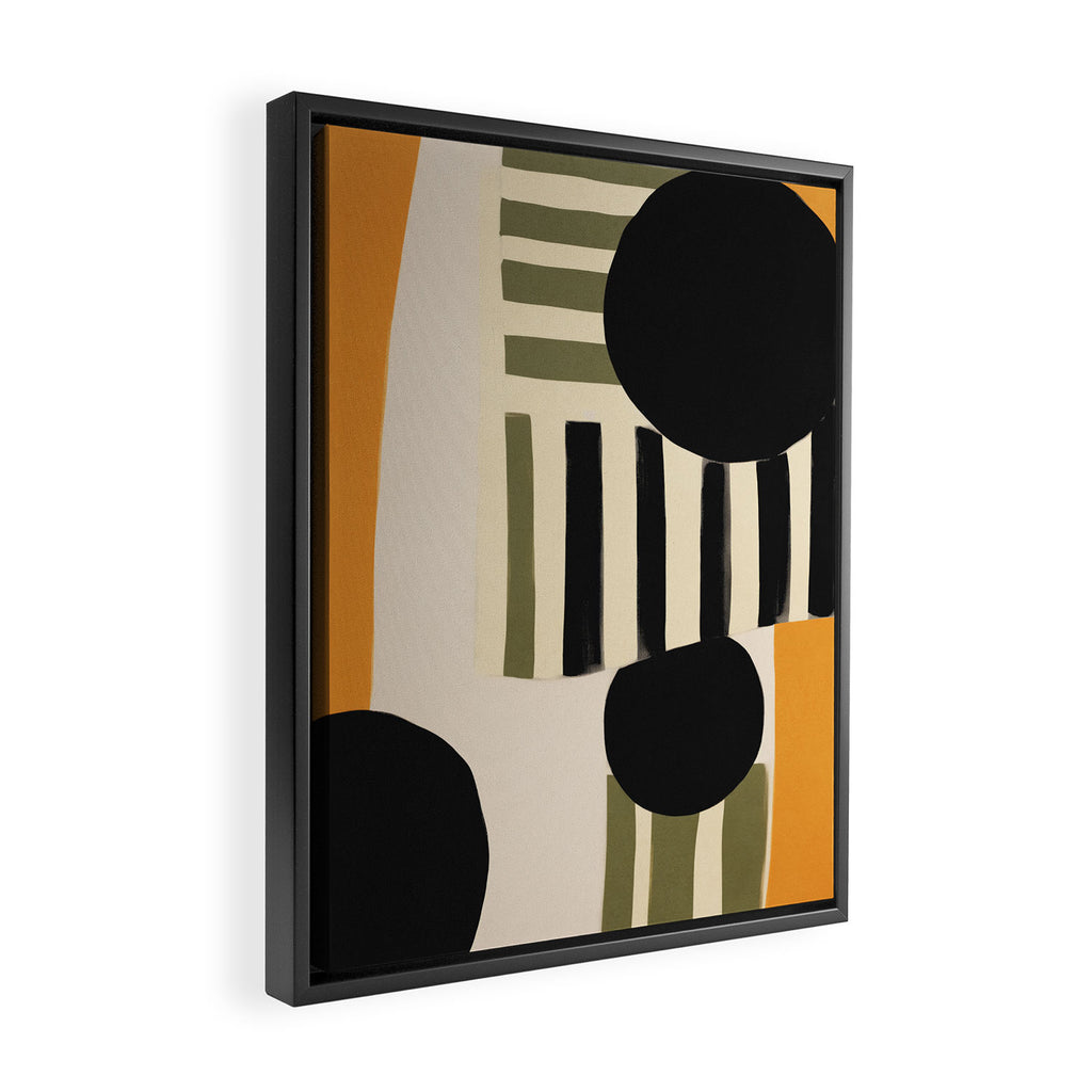 Stripes and Shapes I Framed Canvas Print Gallery Image 2