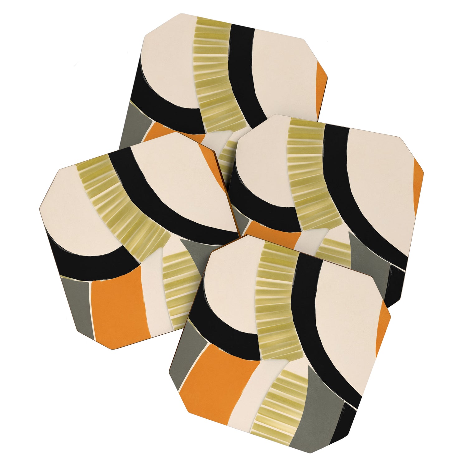 Stripes and Shapes II Coaster Gallery Image 1