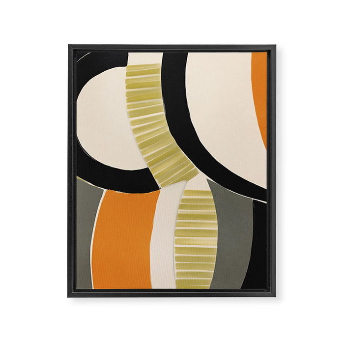 Stripes and Shapes II Framed Canvas Print Gallery Image 1