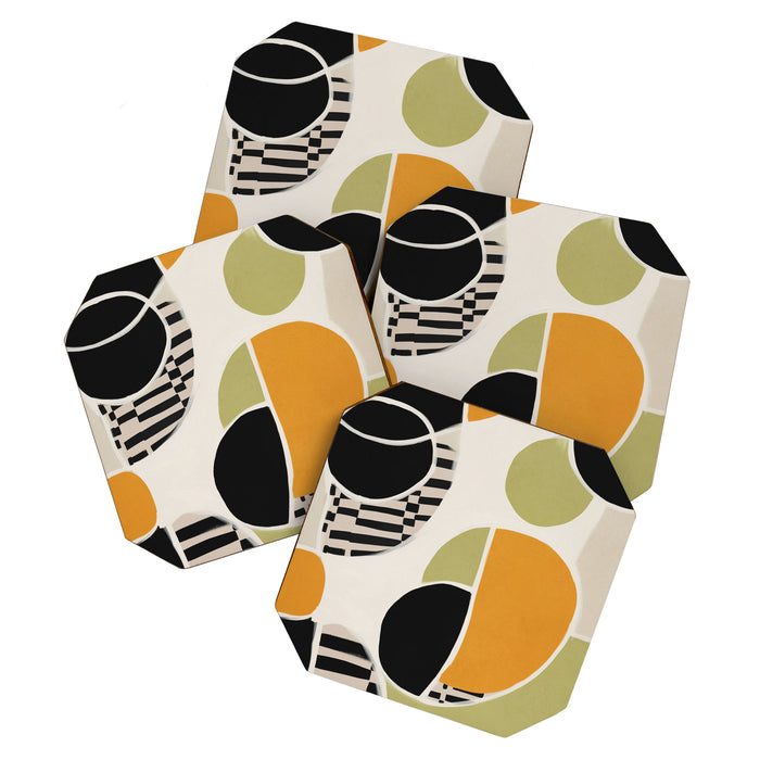 Stripes and Shapes III Coaster Gallery Image 1