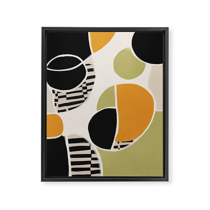Stripes and Shapes III Framed Canvas Print Gallery Image 1