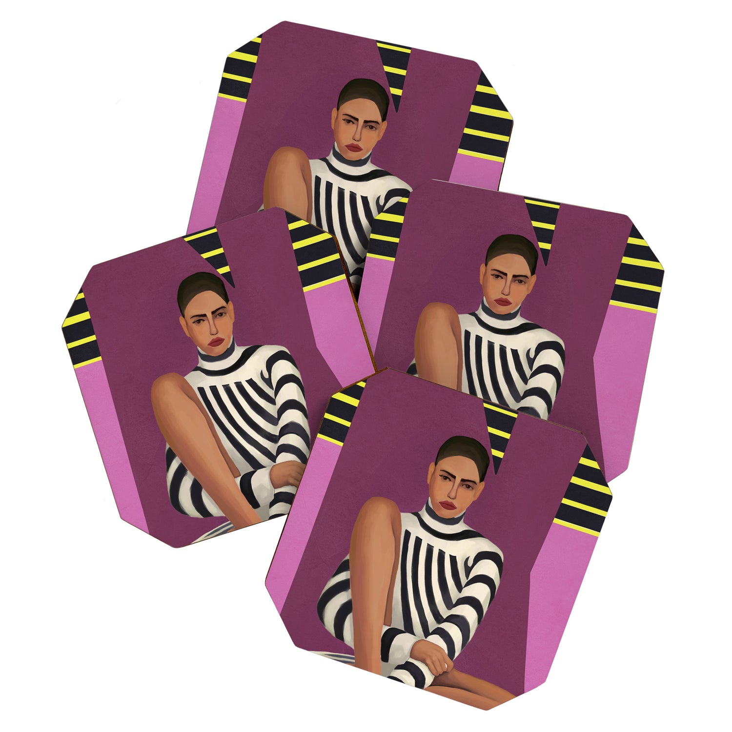 Stripes in Stillness Coaster Gallery Image 1