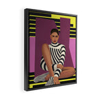 Stripes in Stillness Framed Canvas Print Gallery Image 2