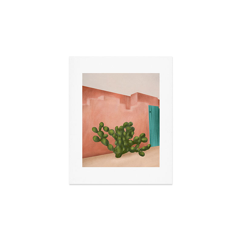 Strong Desert Cactus Art Print Gallery Image 1
