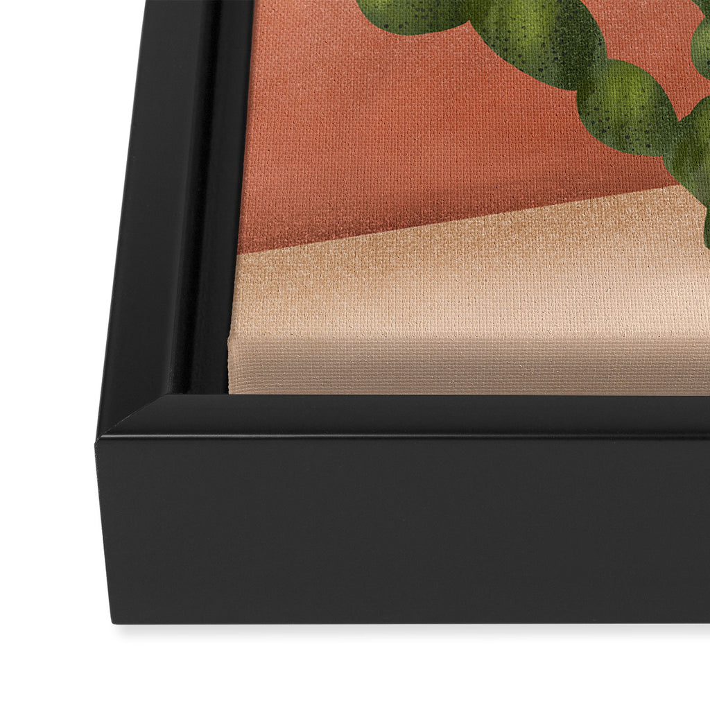 Strong Desert Cactus Framed Canvas Print Gallery Image 3