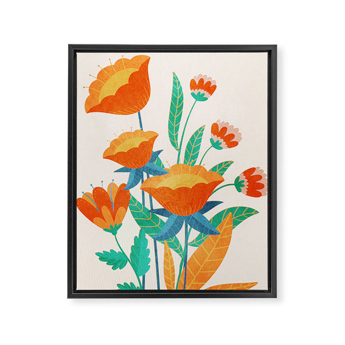 Summer Flowers I Framed Canvas Print Gallery Image 1