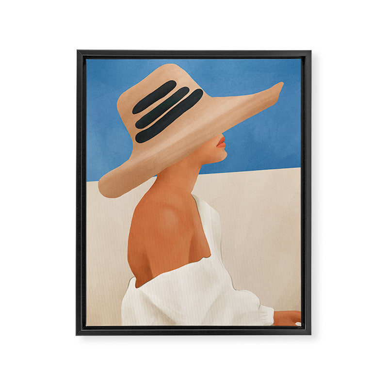 Summer Hat Framed Canvas Print Gallery Image 6