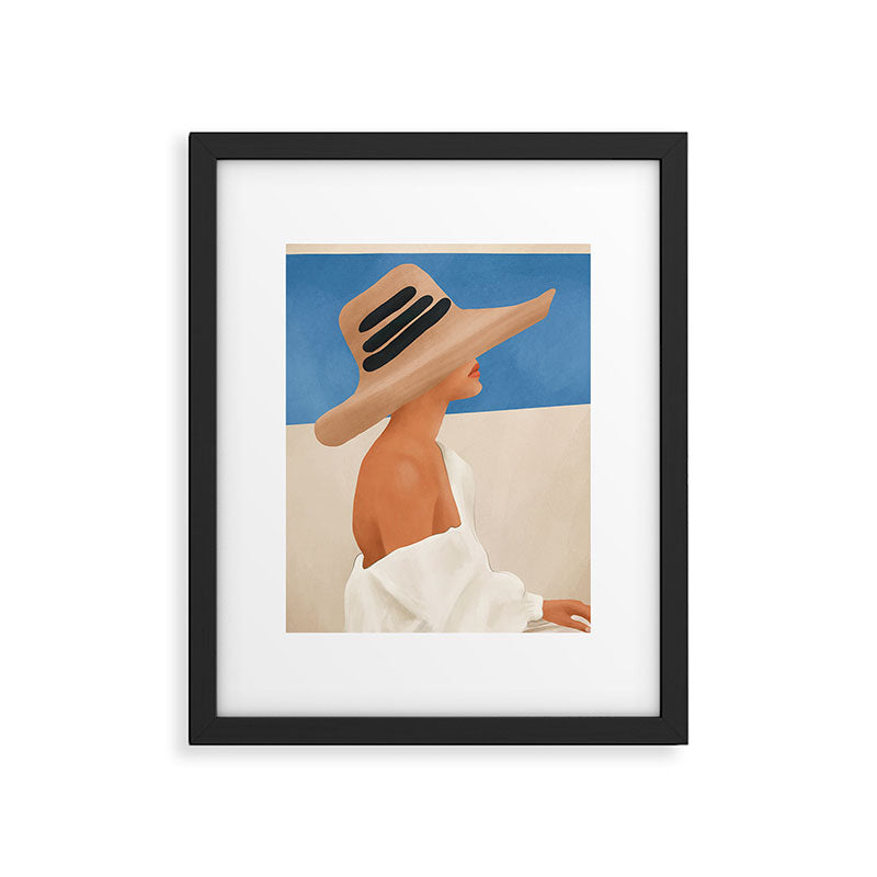 Summer Hat Framed Art Print Gallery Image 4