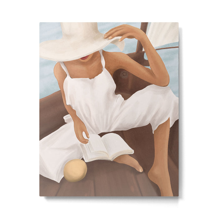 Summer Reading I Metal Print Gallery Image 1
