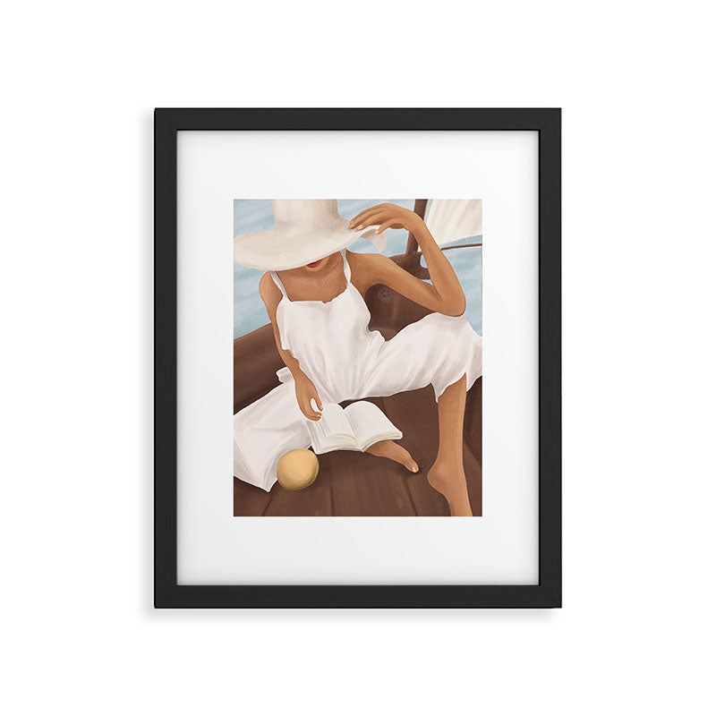 Summer Reading I Framed Art Print Gallery Image 4
