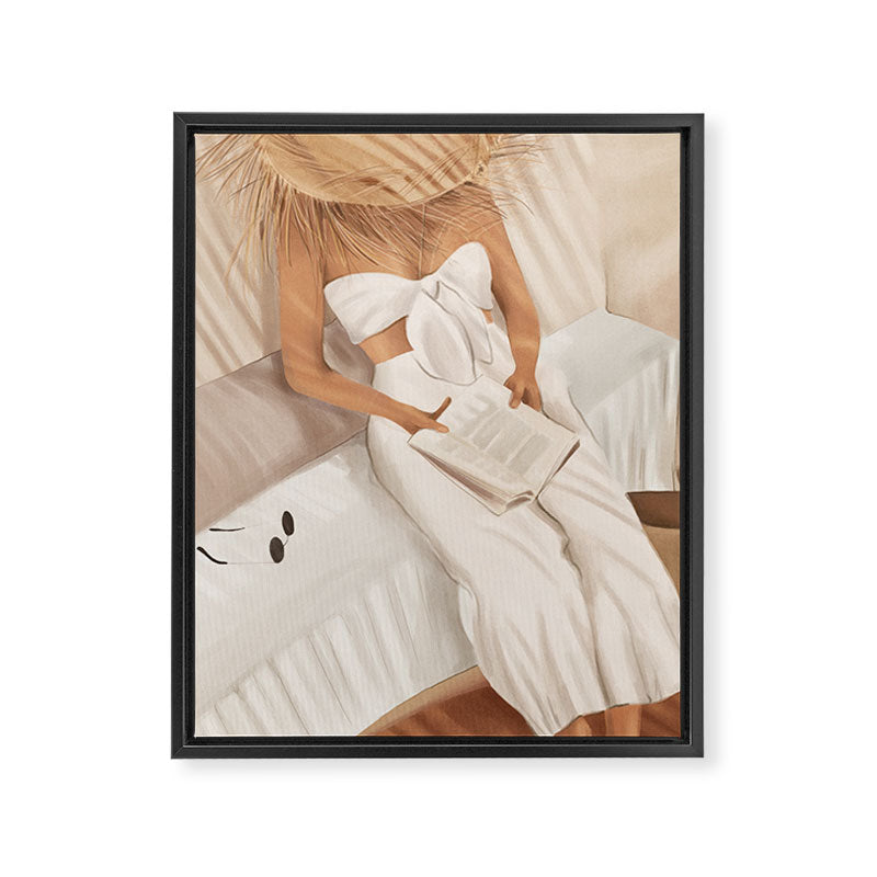 Summer Reading II Framed Canvas Print Gallery Image 6