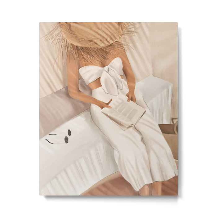 Summer Reading II Metal Print Gallery Image 1
