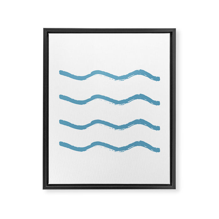 Summer Waves Framed Canvas Print Gallery Image 1