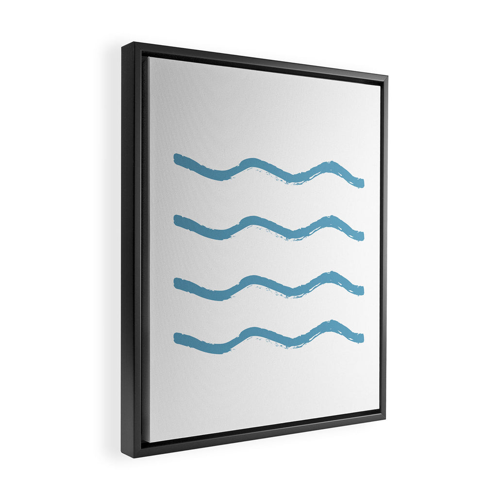 Summer Waves Framed Canvas Print Gallery Image 2